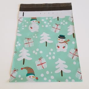 🎅🏼25 pcs Snowman Tree Poly Mailers 10"x13" inches